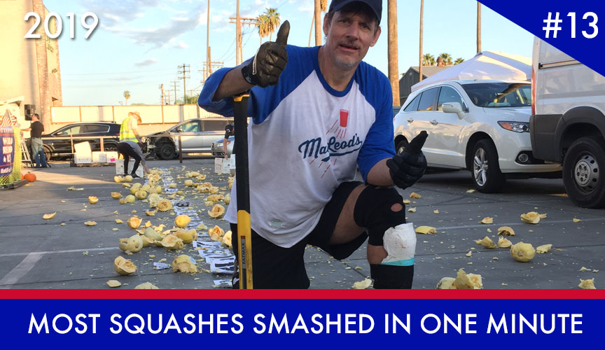 Most Squashes Smashed in One Minute